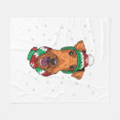 Airedale Terrier im Tessin Fleecedecke (Vorderseite (Horizontal))