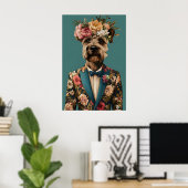 Airedale Terrier In Suit Poster, Airedale Terrier Poster (Heimbüro)