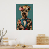 Airedale Terrier In Suit Poster, Airedale Terrier Poster (Küche)