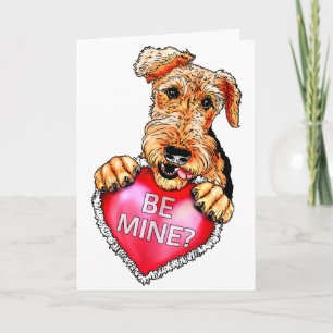 Airedale Terrier ist meine Feiertagskarte