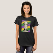 Airedale Terrier Jester Mardi Gras Dog Mama oder V T-Shirt (Vorne ganz)