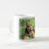 Airedale-Terrier-Kaffee-Tasse Kaffeetasse (Vorderseite Links)