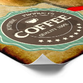 Airedale Terrier Kaffeeklub Poster (Ecke)