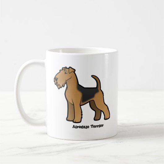 airedale Terrier Kaffeetasse (Links)