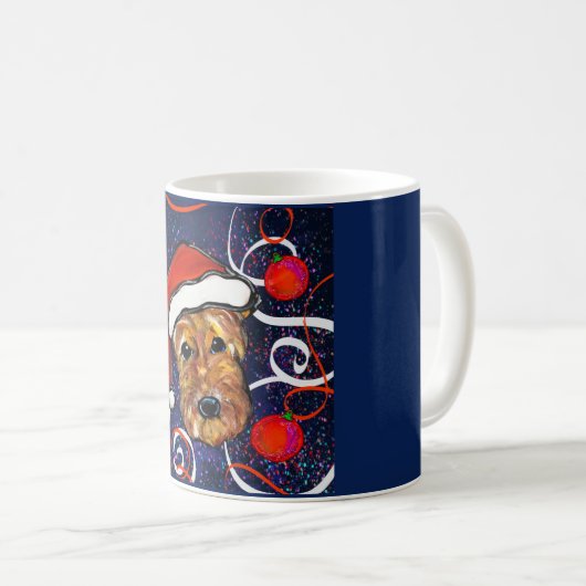 AIREDALE TERRIER KAFFEETASSE (VorderseiteRechts)