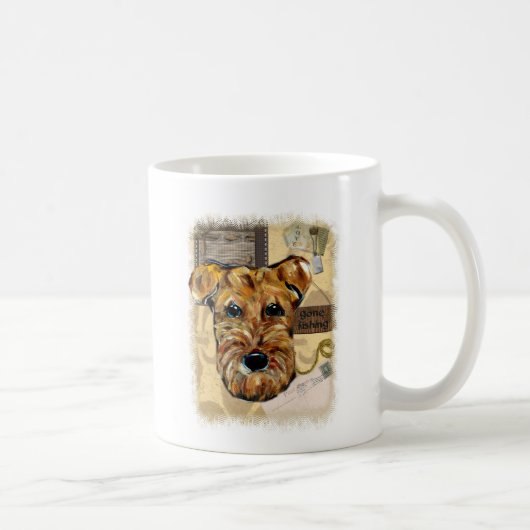 AIREDALE TERRIER KAFFEETASSE (Rechts)