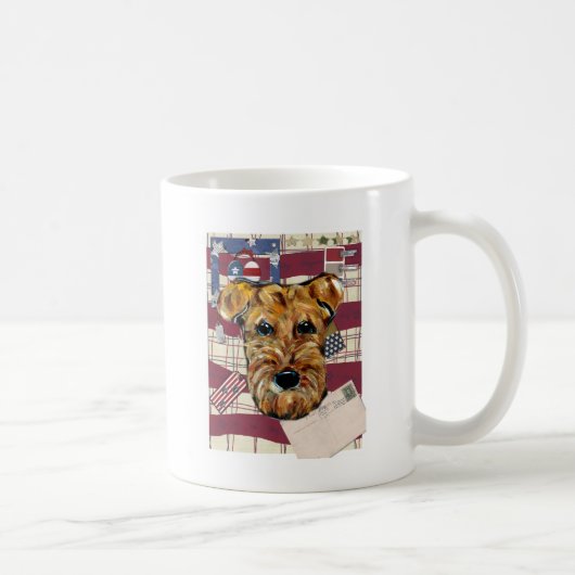 AIREDALE TERRIER KAFFEETASSE (Rechts)