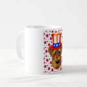 AIREDALE TERRIER KAFFEETASSE (Vorderseite Links)