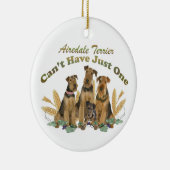 Airedale Terrier kann gerade ein nicht haben Keramikornament (Rechts)