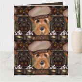 AIREDALE TERRIER KARTE (Vorderseite)