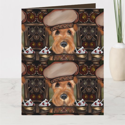 AIREDALE TERRIER KARTE (Vorderseite)