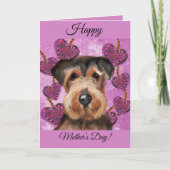 AIREDALE TERRIER KARTE (Vorderseite)