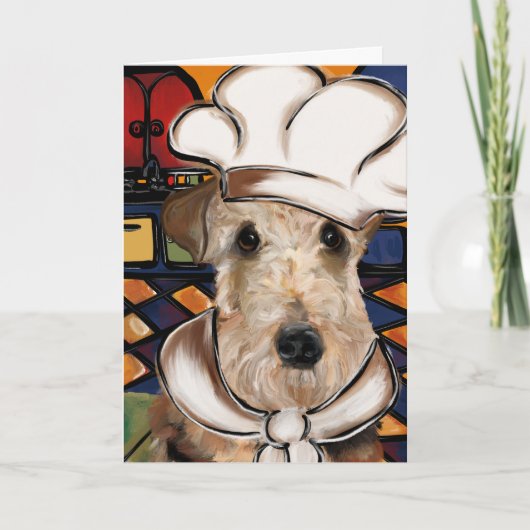 AIREDALE TERRIER KARTE (Vorderseite)