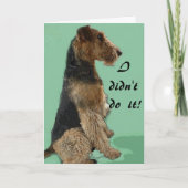Airedale-Terrier Karte (Vorderseite)
