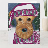 AIREDALE TERRIER KARTE (Vorderseite)