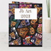 AIREDALE TERRIER KARTE (Rückseite)