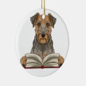 airedale Terrier Keramik Ornament (Rechts)