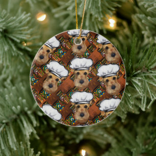 Airedale Terrier Keramik Ornament