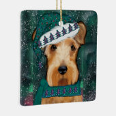 Airedale Terrier Keramikornament (Rechts)