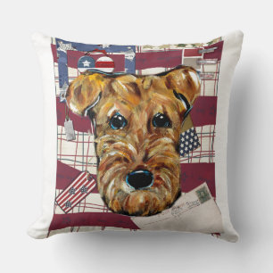 Airedale Terrier Kissen