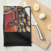 Airedale Terrier Koch Geschirrtuch (Viertel Falte)