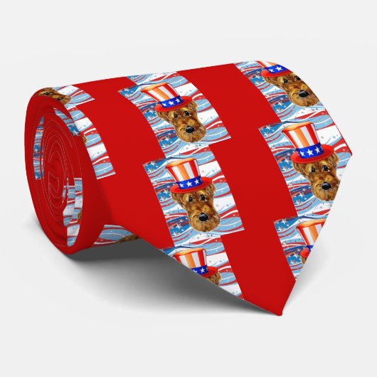 AIREDALE TERRIER KRAWATTE (Gerollt)