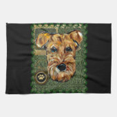 AIREDALE TERRIER KÜCHENTUCH (Horizontal)
