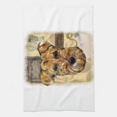 AIREDALE TERRIER KÜCHENTUCH (Vertikal)