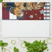 AIREDALE TERRIER KÜCHENTUCH (Gefaltet)