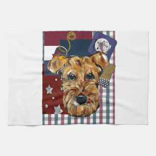 Airedale Terrier Küchentuch