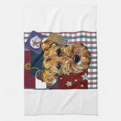 AIREDALE TERRIER KÜCHENTUCH (Vertikal)