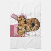 AIREDALE TERRIER KÜCHENTUCH (Vertikal)