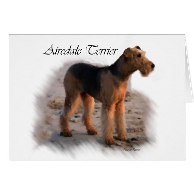 Airedale Terrier Kunst, Dichtung und Musik (Vorderseite (Horizontal))