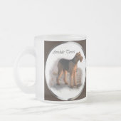 Airedale Terrier Kunst, Dichtung und Musik Mattglastasse (Links)