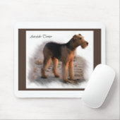 Airedale Terrier Kunst, Dichtung und Musik Mousepad (Mit Mouse)