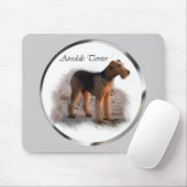 Airedale Terrier Kunst, Dichtung und Musik Mousepad (Mit Mouse)