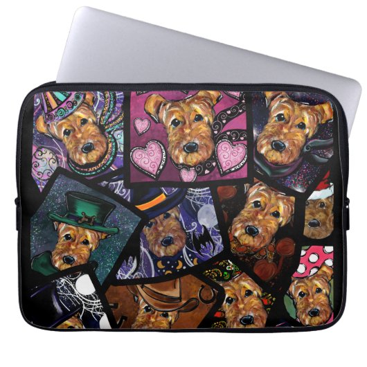 AIREDALE TERRIER LAPTOPSCHUTZHÜLLE (Vorderseite)