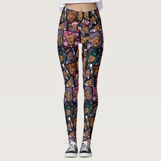 AIREDALE TERRIER LEGGINGS (Vorderseite)