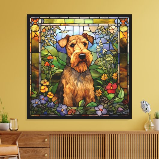 Airedale Terrier Leinwand (Insitu (Wohnzimmer))