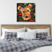 AIREDALE TERRIER LEINWANDDRUCK (Insitu (Schlafzimmer))