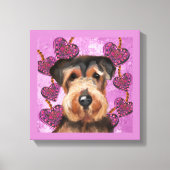 AIREDALE TERRIER LEINWANDDRUCK (Vorderseite)