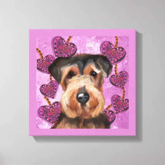 AIREDALE TERRIER LEINWANDDRUCK (Vorderseite)