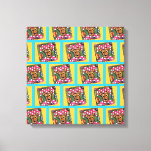 AIREDALE TERRIER LEINWANDDRUCK