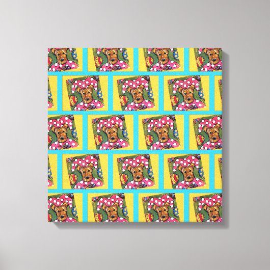 AIREDALE TERRIER LEINWANDDRUCK (Vorderseite)