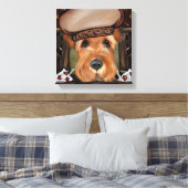 AIREDALE TERRIER LEINWANDDRUCK (Insitu (Schlafzimmer))