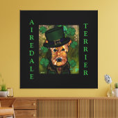 AIREDALE TERRIER LEINWANDDRUCK (Insitu (Wohnzimmer))