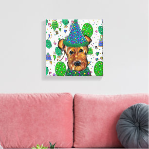 AIREDALE TERRIER   LEINWANDDRUCK