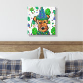 AIREDALE TERRIER LEINWANDDRUCK (Insitu (Schlafzimmer))