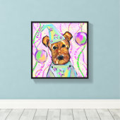 AIREDALE TERRIER LEINWANDDRUCK (Insitu (Holzboden))