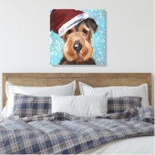 AIREDALE TERRIER LEINWANDDRUCK (Insitu (Schlafzimmer))